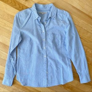 Gap Polk-a-Dot Button Down Shirt - Size XS